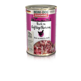Bewidog Reich an Geflügelherzen 400g